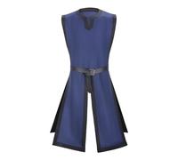 Eauptffy Costume da cavaliere medievale, cavaliere del tempio, crociato, tunica vichinga, tempio, carnevale, carnevale, cospaly, gonna con armi, costume vittoriano, tunica gotica