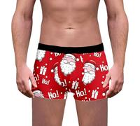 Eauptffy Mutande Uomo Divertenti, Slip Uomo Divertente Babbo Natale Uomo Boxer Mutande Taglie Forti Pantaloncini Intima Speciale Capodanno E Natale Intima Traspiranti