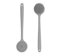 EaUso Shower Back Bath Brush, Never Moldy Shower Back Brush Back Scrubber, Men's And Women's Shower Back Brush (Color : Gray)
