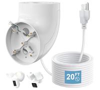 Eave Mount con cavo di alimentazione per Ring Floodlight Cam Wired Plus/Pro, Ring Floodlight Cam Pro (2a generazione) e staffa di montaggio per telecamera Blink/Google Nest/Wyze/Roku Floodlight con