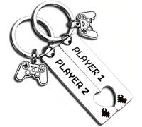 EAVUYIS 2 Pezzi Portachiavi per Coppia di Gamepad, Regalo Romantico per Lui/Lei a San Valentino, Regalo di Compleanno e Anniversario per Fidanzato/Fidanzata