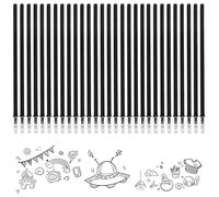 EAVUYIS 30 Pezzi Refill per Penna Gel Cancellabile, Compatibili con Legam, Altezza 13 cm, Inchiostro Termosensibile, Punta 0,5 mm, Particolarmente adatto per la scuola e la vita quotidiana, Nero