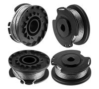 EAVUYIS 4 Pezzi Bobina Filo Decespugliatore per F016800569, Ricambi Decespugliatore Compatibili BOSCH, Filo Tagliaerba per Tagliabordi Elettrico e a Batteria, Nero, 55x23,5mm