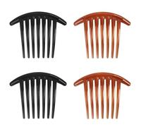 EAVUYIS 4 Pezzi Pettinino per capelli con 7 Denti, Pettine per Capelli Laterali in Plastica Pettine Francese Fermagli, Pettini per Capelli Artiglio Accessori per Capelli per le Donne Ragazze