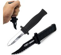 EAVUYIS Coltello Finto, Coltello Finto Retrattile, Scherzi, Coltello Pugnale a Scomparsa, Pugnale in plastica, Pesce d'aprile,scherzi di Halloween