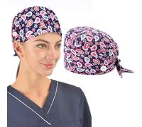 EAVUYIS Cuffia Chirurgica Per Donna e Uomo, 1 Pezzi Cuffie Sala Operatoria, Cuffiette Chirurgiche Cotone, Cappello Sanitario, Cuffietta Chirurgica Per Infermieri, Dentista, Mediche