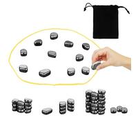 EAVUYIS Scacchi Magnetici Gioco da Tavolo con 40 Pezzi, Scacchiera Magnetica Portatile con Borsa e Corda, Gioco Magnetico Educativo di Strategia per Bambini e Famiglia