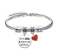 EAWEN Regalo Zia Bracciale Donna Gioielli Sei la Zia Migliore del Mondo Zia Braccialetto,Regalo per la Festa Della Mamma,Regalo di Compleanno,Regalo di Ringraziamento,Regalo di Natale