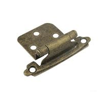 Eawfgtuw 10 cerniere a chiusura automatica per ante di armadietti, resistenti, cromate, con meccanismo di chiusura ammortizzata, per mobili da cucina e ante di mobili, Co (bronzo verde)