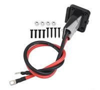 Eawfgtuw 120A per batteria Quick Connect Disconnect cavo del connettore+staffa di montaggio (grigio)