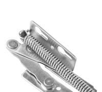 Eawfgtuw 2 cerniere a molla in metallo a 80 gradi, supporto per ante di credenze con apertura verso l'alto, finitura argento resistente, 84 x 21 mm