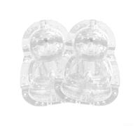 Eawfgtuw 2 stampi per modellare verdure da 5 cm, strumenti per la formazione di frutta per piantare il giardino, stampi stereotipati in plastica trasparente per coltivare forme uniche di frutta e