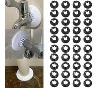 Eawfgtuw 20 coperture decorative per tubi di drenaggio e termosifoni, in polipropilene, per una facile installazione fai da te per il riscaldamento di casa e giardino (per 32 mm)