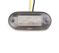 Eawfgtuw 2pcs Luci LED Cortesia 12V per acciaio per Barca 2pcs Luci LED | Cornice acciaio inox lucido, lente trasparente, design elegante, installazione facile, durata 50k ore(Amber)