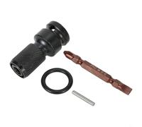 Eawfgtuw Adattatore convertitore per attacco quadrato da 2 pollici a codolo esagonale da 4 pollici con blocco a sgancio rapido per chiave a cricchetto, set da 4 pezzi con cacciavite PH2