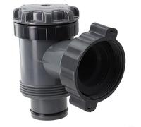 Eawfgtuw Adattatore per tubo flessibile di ricambio, con valvola a stantuffo per Intex, adattatori per tubi di diametro 1-1/2 e valvole a stantuffo per pompa filtro piscina fuori terra