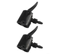 Eawfgtuw Adattatore per valvola a doppia testa per bicicletta, in ABS, per ugello fino a 150 psi, parti di gonfiaggio portatili per attrezzature sportive con palla, nero, (B)