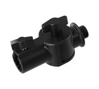 Eawfgtuw Adattatore per vassoio proiettore rotante a 360 gradi con vite da 5/8" per supporti per proiettori, compatibile con supporti di diametro 15 mm, accessorio in plastica nera