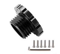 Eawfgtuw Adattatore per volante in alluminio per Thrustmaster T500/T300, mozzo PCD da 73 mm per modifica auto e ruote da gioco, rosso o nero (nero)