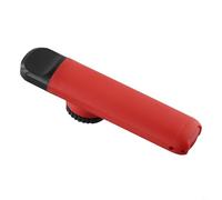 Eawfgtuw Armonica a bocca kazoo in metallo per principianti, strumento flauto facile da suonare con membrana di ricambio e corda, leggera compatibile con feste (rosso)