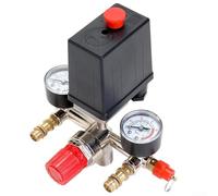 Eawfgtuw Assemblea del commutatore di controllo del compressore d'aria del metallo con la valvola del regolatore del manometro per gli strumenti industriali dell'officina