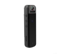 Eawfgtuw Body Camera CS05 1920 x 1080P HD Videoregistratore con obiettivo girevole a 180°, clip senza mani, archiviazione espandibile, data e ora