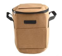 Eawfgtuw Borsa per compostaggio da giardino in tessuto non tessuto nero resistente agli strappi, 19 l, 5 per bidone dei rifiuti delle foglie, adatta per fertilizzanti con tessuto perfetto e (colore