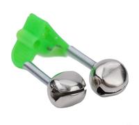 Eawfgtuw Campanello per lenza da pesca con clip a molla, in metallo sonoro per allarme ad anello per pesca in mare e lago, 5 x 3,2 cm - 5,4 x 4 cm, compatibile con uso professionale e occasionale