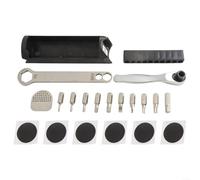 Eawfgtuw Cassetta degli attrezzi nascosta per telaio della bici Brompton, borsa portaoggetti interna con chiave e custodia per accessori, 140 mm x 35 mm, struttura in metallo + plastica (B)