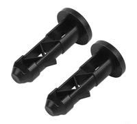 Eawfgtuw Cerniera per coperchio bidoni della spazzatura in plastica nera, 67 mm x 31 mm, compatibile con bidoni della spazzatura da 240 litri, ricambio di lunga durata (1 paio)