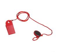 Eawfgtuw Chiave di sicurezza per tapis roulant per blocco di arresto per macchina da corsa, clip per carrello in plastica rossa con diametro di 3,2 cm, accessorio portatile per attrezzature fitness