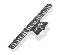 Eawfgtuw Clip per libri musicali per spartiti e libri di canzoni, porta pagine in acciaio per chitarra, violino note - compatibile con,(nero)