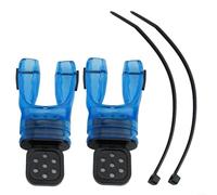 Eawfgtuw Confezione da 2 bocchini modellabili per immersioni subacquee, in silicone, con design anti-perdite, ricambio per boccaglio standard, nero (blu)