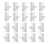 Eawfgtuw Confezione da 20 raccordi per anatre in PVC, perfetti per pollame completamente automatico per pollame, riduzione delle perdite, connettori per abbeveratoio per polli, montaggio semplice a