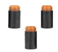 Eawfgtuw Confezione da 3 tappi di fissaggio per taglio al plasma compatibile con Hypertherm 45XP, rame consumabile per taglio di metalli su acciaio e alluminio, parte di ricambio nera per liscio