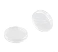 Eawfgtuw Contenitori rotondi in plastica trasparente con apertura a mezzaluna, per conservare al sicuro la raccolta delle monete, confezione da 100 pezzi da 26 mm