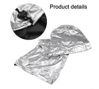 Eawfgtuw Copertura impermeabile per scaletta per esterni, copertura antipolvere pieghevole in tessuto Oxford 210D per protezione, adatta a 50 x 195 x 12 cm e 50 x 174 x 12 cm, grigio (50 x 174 x 12 cm