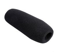 Eawfgtuw Copertura in spugna per microfono per microfono lungo, 22 cm/15 cm/12 cm, in schiuma per microfono, spugna nera ad alta densità, riduce il rumore (12 cm)