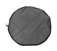 Eawfgtuw Copertura per acqua piovana per cisterna con cordoncino, diametro 60 cm, coperchio in rete per protezione dall'acqua esterna, compatibile con rete in poliestere nero