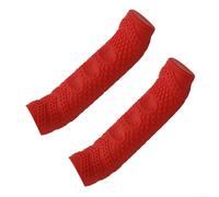 Eawfgtuw Copertura per leva del freno in silicone per bici da strada, montagna, bici pieghevoli - Design slip-on con assorbimento degli urti morbido e presa migliorata - Confezione da 2 (colore rosso)