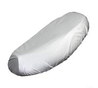 Eawfgtuw Coprisedile per moto, impermeabile, protezione solare, cuscino elastico, per scooter grande, argento (2XL)