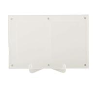 Eawfgtuw Cornice portafoto in acrilico, 12 x 18 cm, trasparente, con 2 fessure per orientamento orizzontale o verticale, per un facile sistema di cambio per foto o cartelli in casa e ufficio (A)