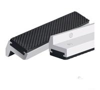 Eawfgtuw Cuscinetti per morsa da banco in lega di alluminio con attacco magnetico, impugnature in gomma antiscivolo per morse da 4, 5 e 6 pollici, strisce di nylon protettive per graffi, (2 pezzi da
