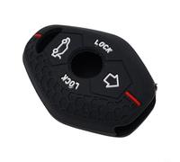 Eawfgtuw Custodia in silicone per chiavi per modelli E46 E39 E83 E60 E61 E63 E64 E85 E86, impermeabile, segnaletica, antigraffio, colore nero