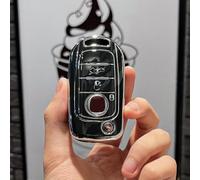 Eawfgtuw Custodia per chiavi auto compatibile con/Tipo/Cronos/Egea/500X/For Strada, custodia protettiva antigraffio, per una lunga durata (guscio singolo nero)