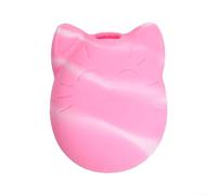 Eawfgtuw Custodia protettiva per macchina elettronica per animali domestici, scatola in silicone con catena sospesa, custodia protettiva portatile per dispositivi elettronici di gioco (rosa)