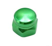 Eawfgtuw Dado per mandrino per mulinello da pesca, 8 x 5 mm, in lega di alluminio, parti di ricambio M8, componente di riparazione per mulinello da baitcasting (verde a destra)