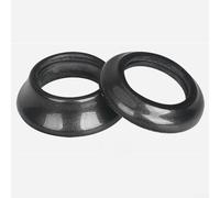 Eawfgtuw Distanziale in fibra di carbonio per sterzo forcella da 28,6 mm, rondelle coniche per regolazione dello stelo della bici, finitura lucida o opaca, parti da ciclismo (lucido) (15 mm)