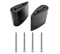 Eawfgtuw Distanziali per manubrio bici in lega di alluminio, barre di estensione regolabili in altezza, adattatore per manubrio da 5 mm, 10 mm, 20 mm, 40 mm, con viti nere (40 mm)