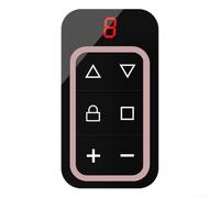 Eawfgtuw Duplicatore di chiavi a 8 canali multifrequenza per porta del garage, 300-915 MHz, con funzione di memoria, compatibile con codici fissi, apprendimento e rolling (rosa)